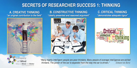 Secrets of Researcher Success 1: Thinking